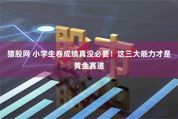 猎股网 小学生卷成绩真没必要！这三大能力才是黄金赛道
